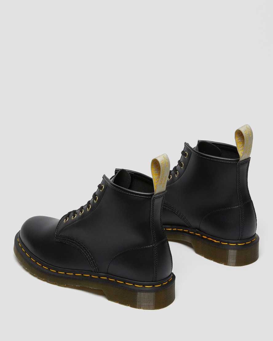 Dr Martens Vegan 101 Felix Men's Lace Up Boots Black Felix Rub Off | AVWICR196