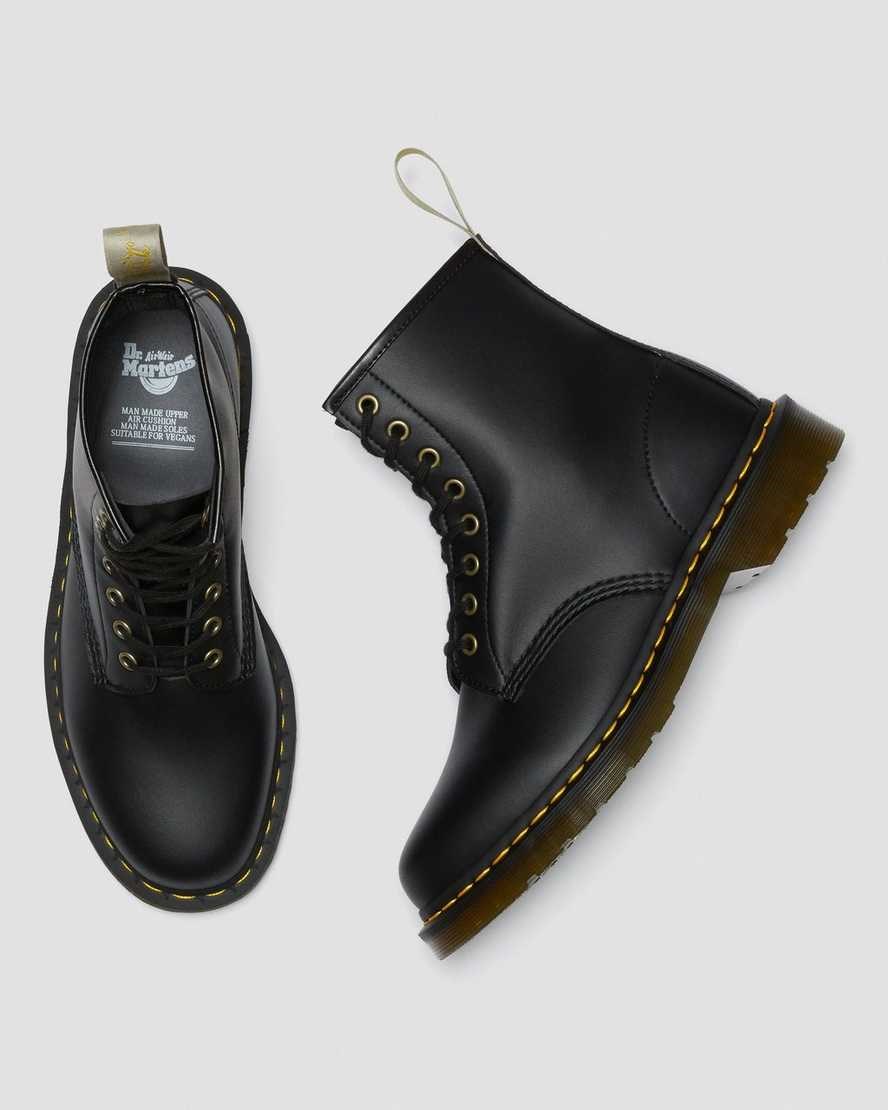 Dr Martens Vegan 1460 Felix Men's Lace Up Boots Black Felix Rub Off | NBPWSO958