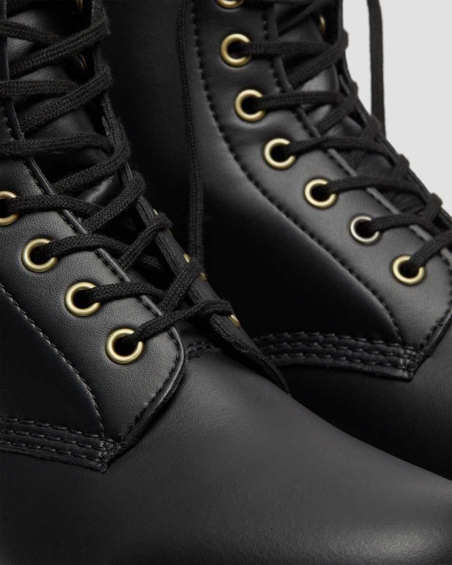 Dr Martens Vegan 1460 Felix Men's Lace Up Boots Black Felix Rub Off | NBPWSO958