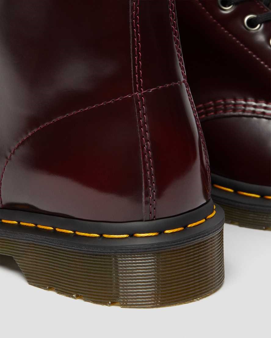 Dr Martens Vegan 1460 Men's Ankle Boots Cherry Red Oxford Rub Off | BUORKA217