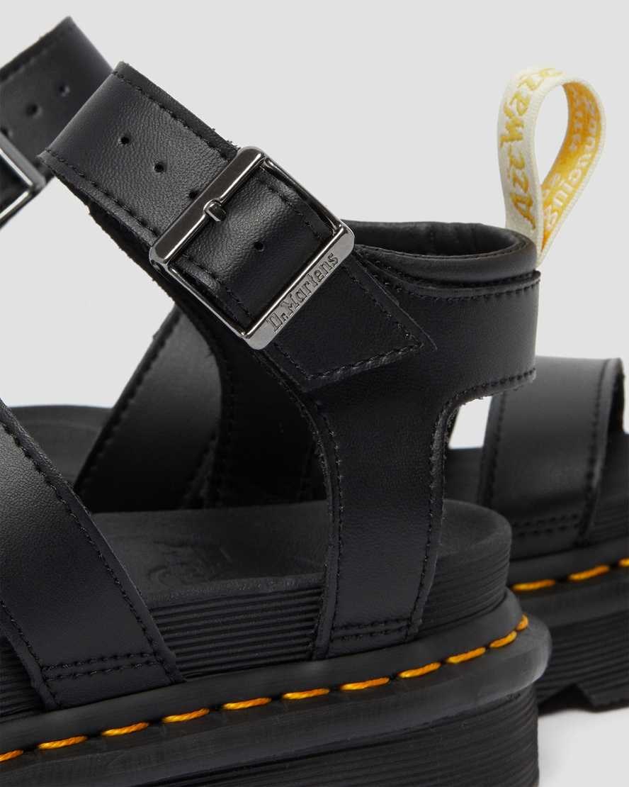 Dr Martens Vegan Blaire Felix Women's Gladiator Sandals Black Felix Rub Off | OJUPCW058