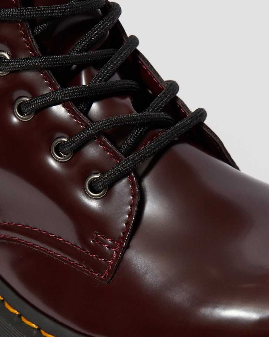 Dr Martens Vegan Jadon II Men's Ankle Boots Cherry Red Oxford Rub Off | EPFMNI847