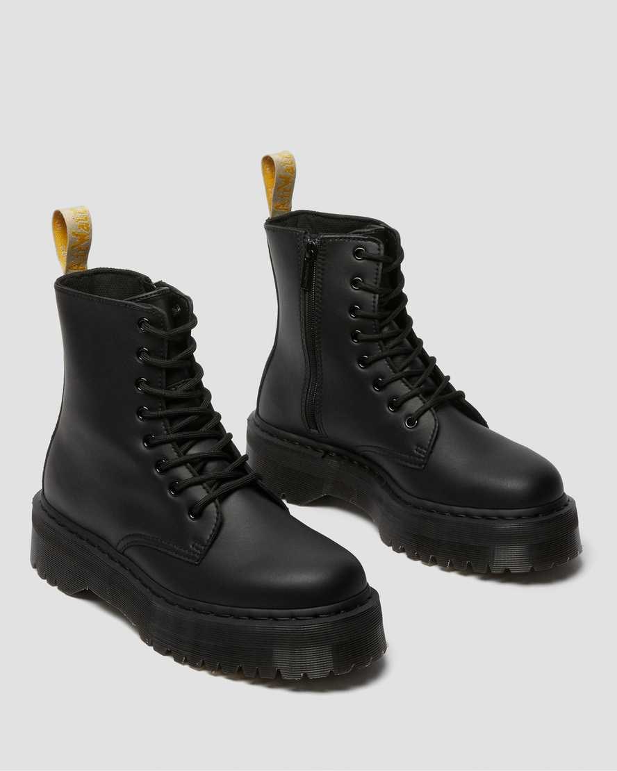 Dr Martens Vegan Jadon II Mono Men's Ankle Boots Black Felix Rub Off | JFSTGL263