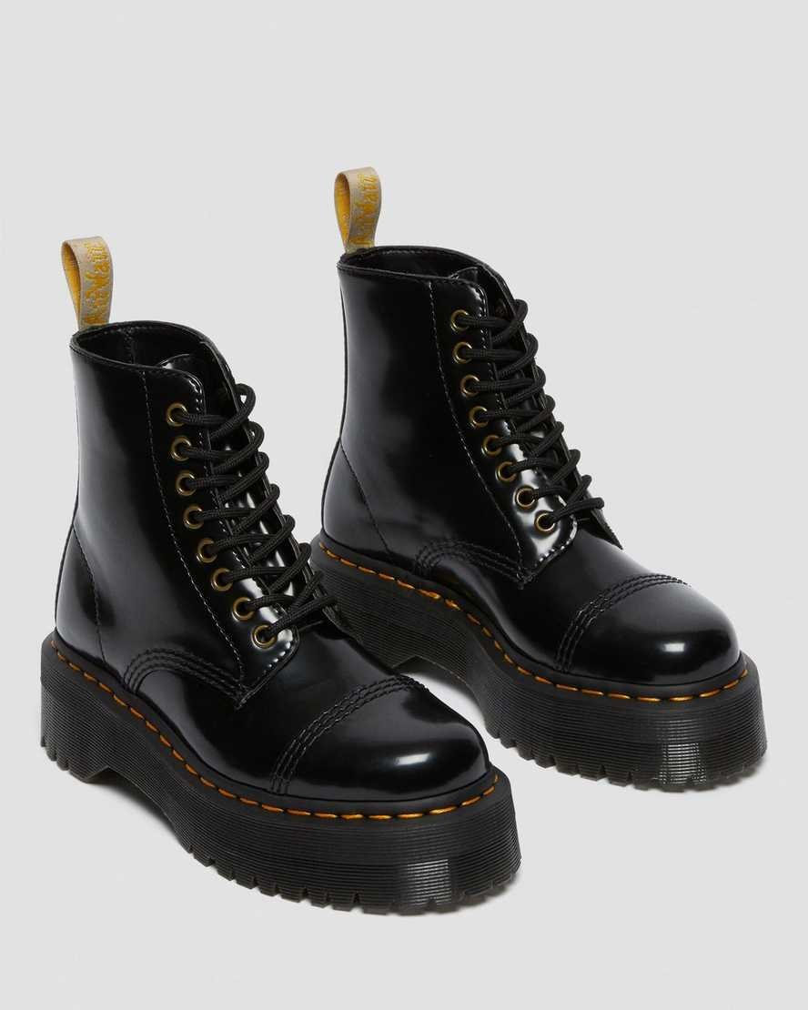 Dr Martens Vegan Sinclair Men's Zip Up Boots Black Oxford | TGIFEX372