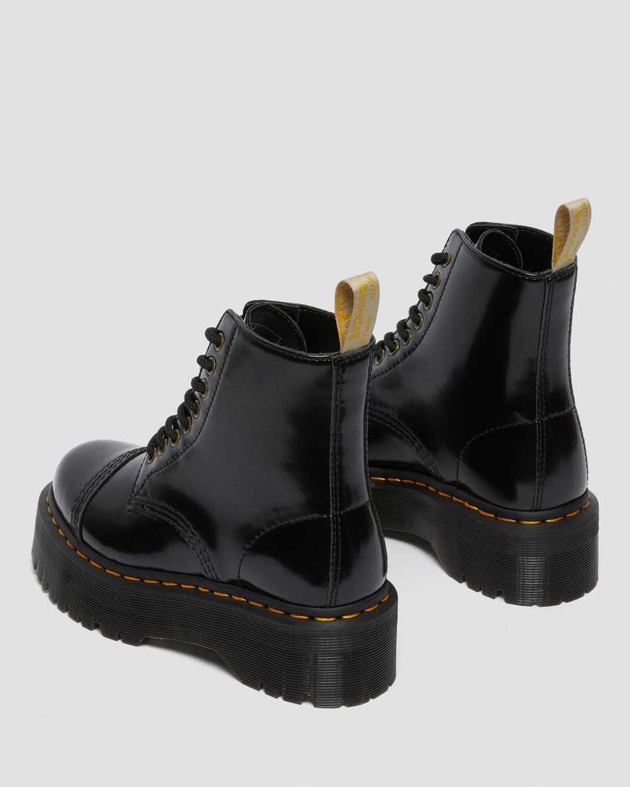 Dr Martens Vegan Sinclair Men's Zip Up Boots Black Oxford | TGIFEX372