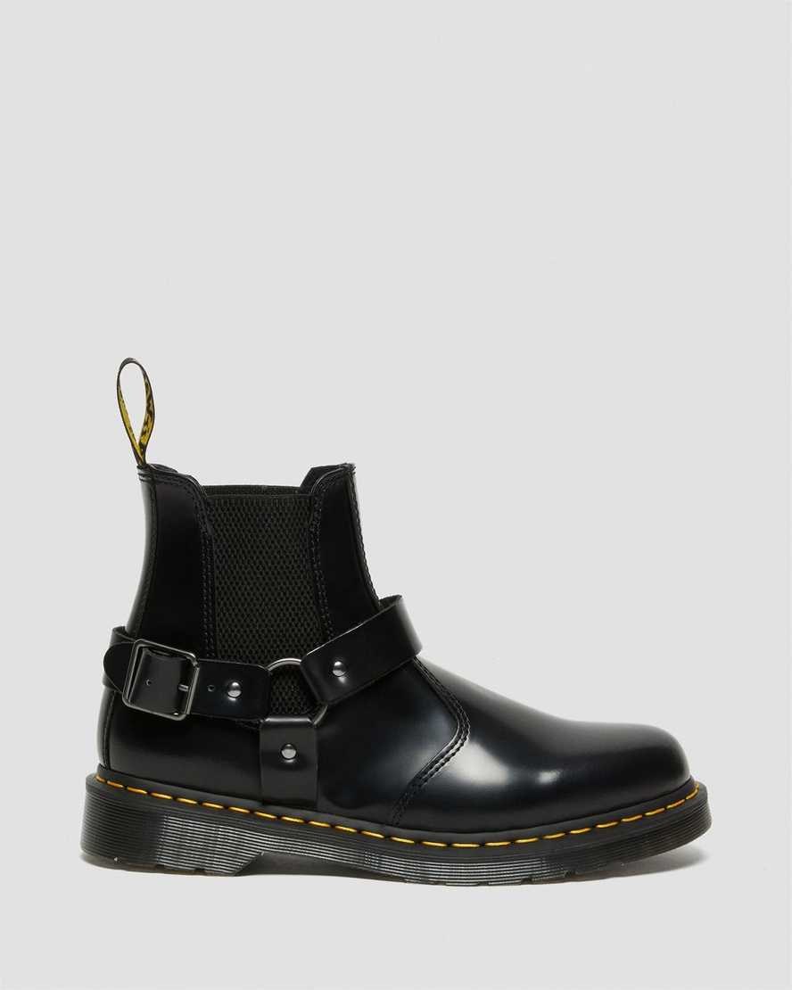 Dr Martens Wincox Smooth Leather Men's Chelsea Boots Black Polished Smooth | PMTASY370