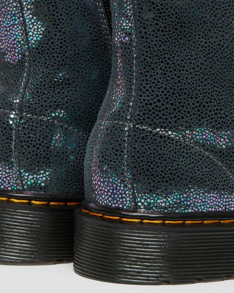 Dr Martens Youth 1460 Pascal Iridescent Kids' Lace Up Boots Metallic Kidray | QPDWKF702