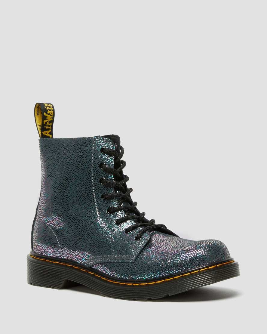 Dr Martens Youth 1460 Pascal Iridescent Kids' Lace Up Boots Metallic Kidray | QPDWKF702