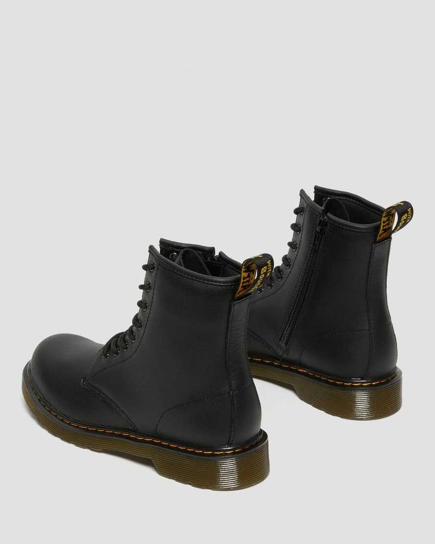 Dr Martens Youth 1460 Softy T Leather Kids' Lace Up Boots Black Softy T | OFBNHL536