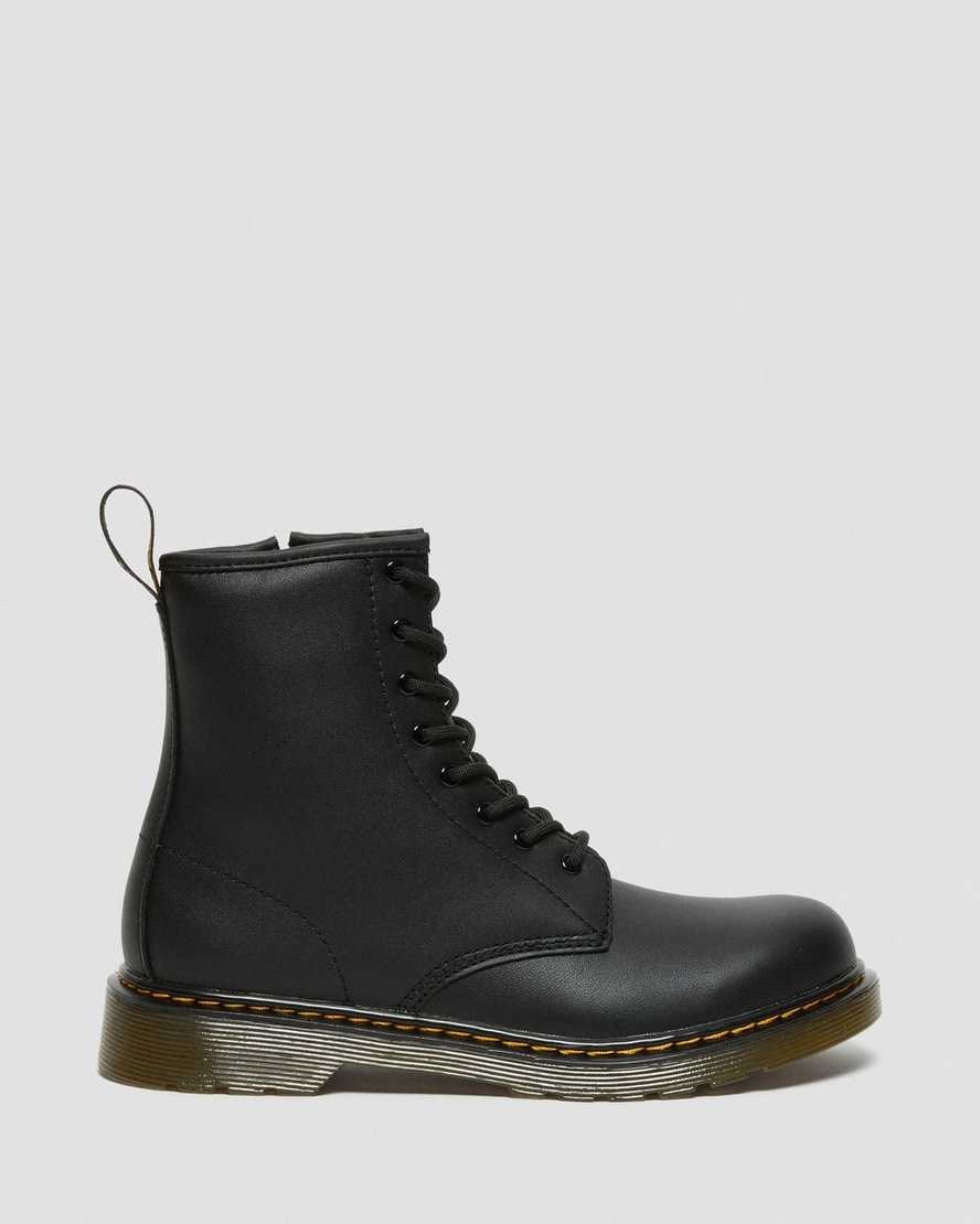 Dr Martens Youth 1460 Softy T Leather Kids' Lace Up Boots Black Softy T | OFBNHL536