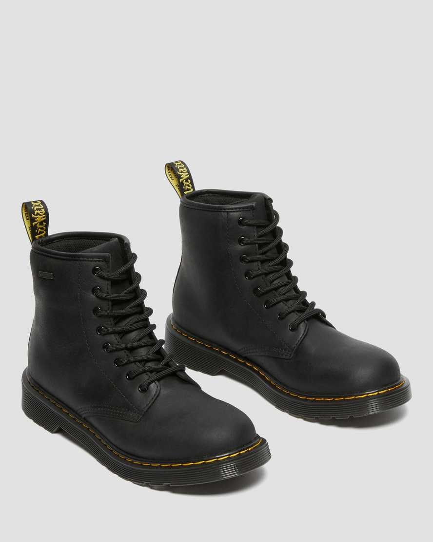 Dr Martens Youth 1460 Waterproof Leather Kids' Booties Black Republic Wp | AVCWRO102