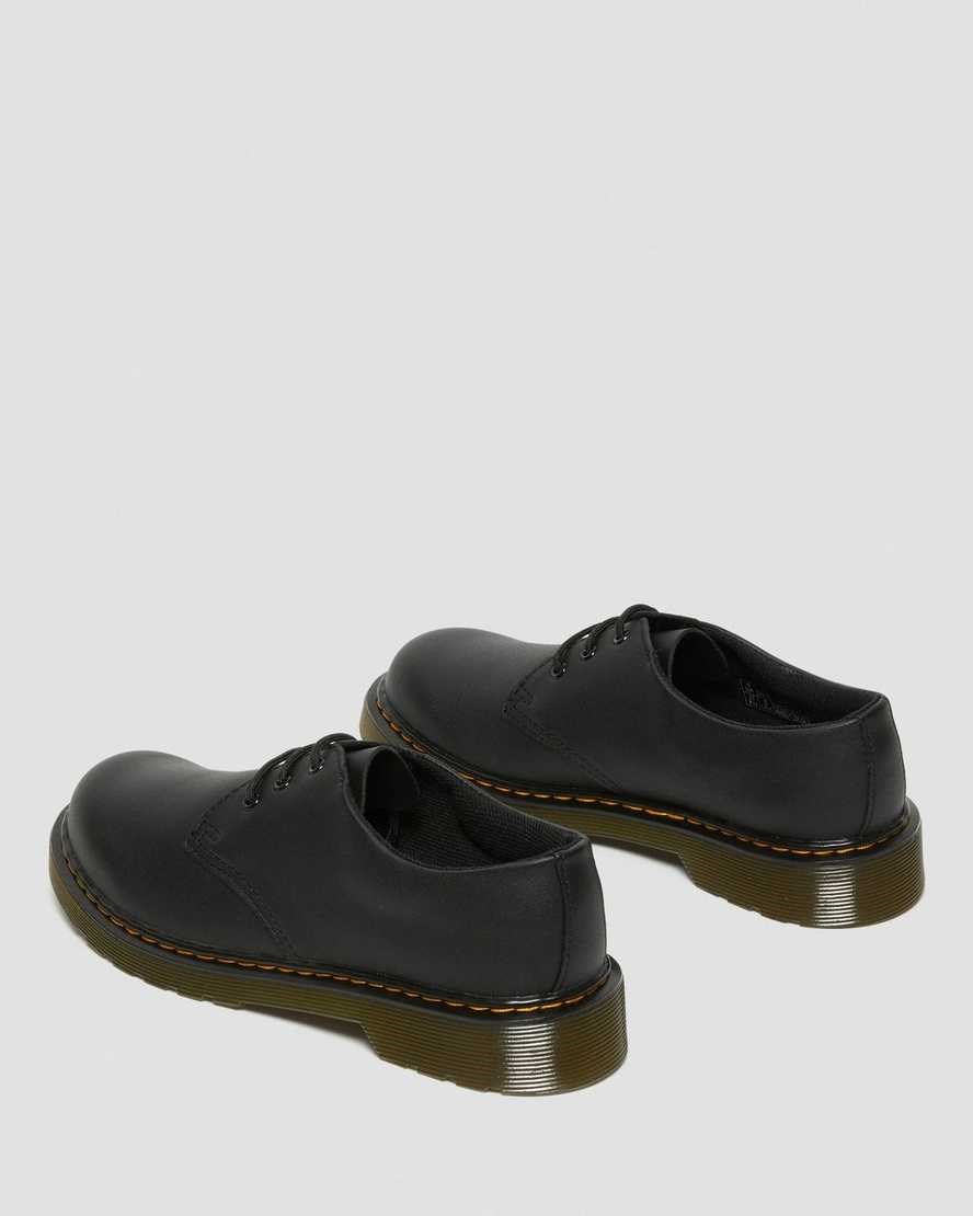 Dr Martens Youth 1461 Softy T Leather Kids' Oxford Shoes Black Softy T | LWTREQ504