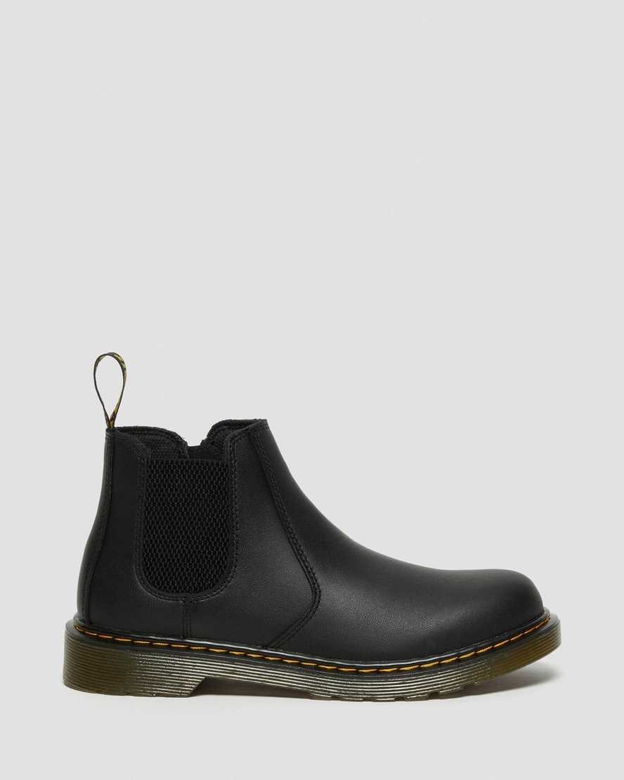 Dr Martens Youth 2976 Softy T Leather Kids' Chelsea Boots Black Softy T | NXZMOL094